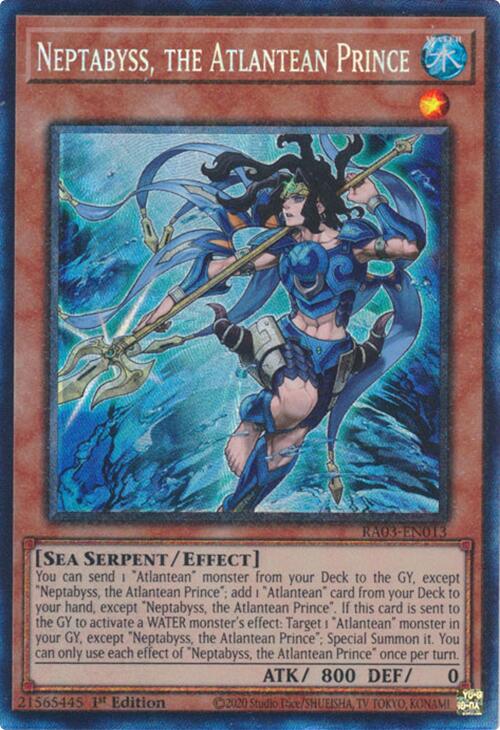 Neptabyss, the Atlantean Prince [RA03-EN013] Prismatic Collector's Rare - Yugioh Cards For Your TCG Needs!