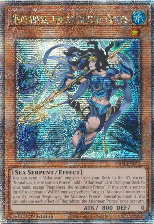 Neptabyss, the Atlantean Prince (Quarter Century Secret Rare) [RA03-EN013] - Yugioh Cards For Your TCG Needs!