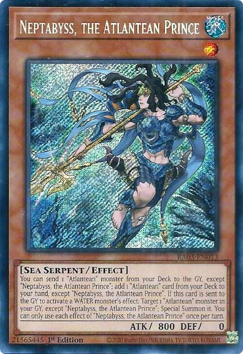 Neptabyss, the Atlantean Prince (Secret Rare) [RA03-EN013] - Yugioh Cards For Your TCG Needs!