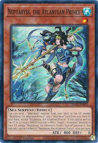 Neptabyss, the Atlantean Prince [RA03-EN013] Super Rare - Yugioh Cards For Your TCG Needs!