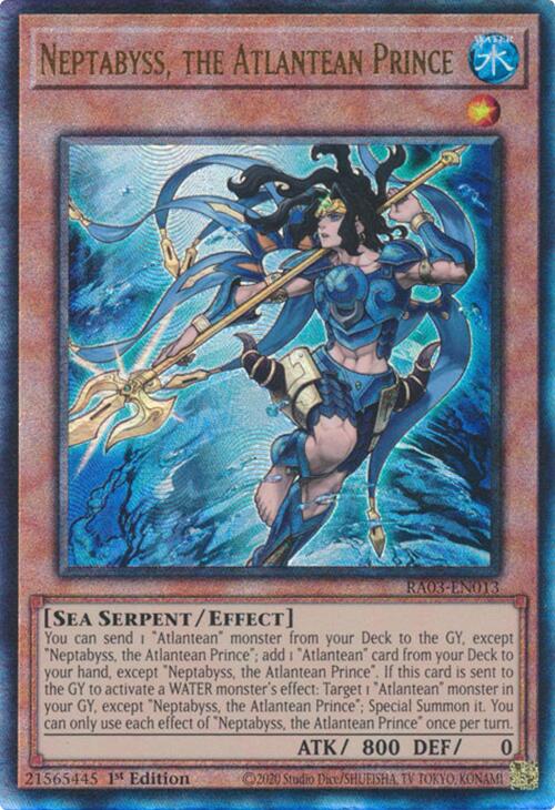 Neptabyss, the Atlantean Prince (UTR) [RA03-EN013] Prismatic Ultimate Rare - Yugioh Cards For Your TCG Needs!