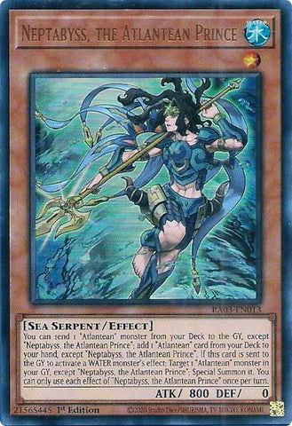 Neptabyss, the Atlantean Prince [RA03-EN013] Ultra Rare - Yugioh Cards For Your TCG Needs!