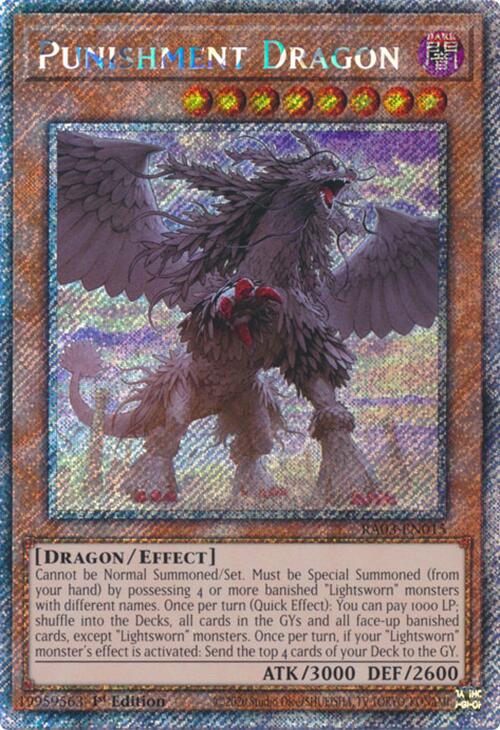 Punishment Dragon (Platinum Secret Rare) [RA03-EN015] - Yugioh Cards For Your TCG Needs!