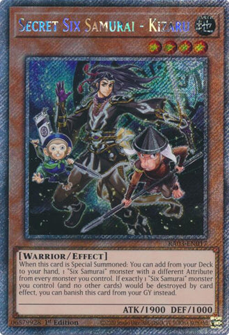 Secret Six Samurai - Kizaru (Platinum Secret Rare) [RA03-EN017] - Yugioh Cards For Your TCG Needs!
