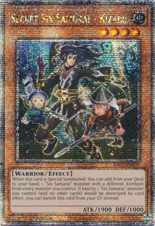 Secret Six Samurai - Kizaru (Quarter Century Secret Rare) [RA03-EN017] - Yugioh Cards For Your TCG Needs!