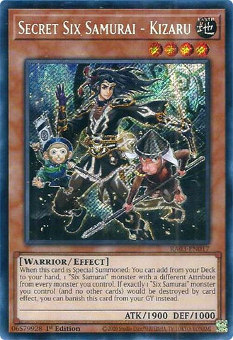Secret Six Samurai - Kizaru (Secret Rare) [RA03-EN017] - Yugioh Cards For Your TCG Needs!