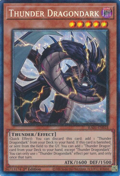 Thunder Dragondark (CR) [RA03-EN018] Prismatic Collector's Rare - Yugioh Cards For Your TCG Needs!