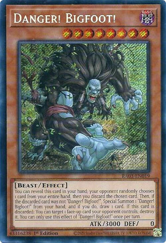 Danger! Bigfoot! (Secret Rare) [RA03-EN019] - Yugioh Cards For Your TCG Needs!