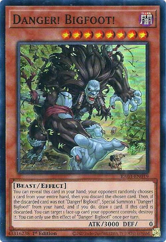 Danger! Bigfoot! [RA03-EN019] Super Rare - Yugioh Cards For Your TCG Needs!