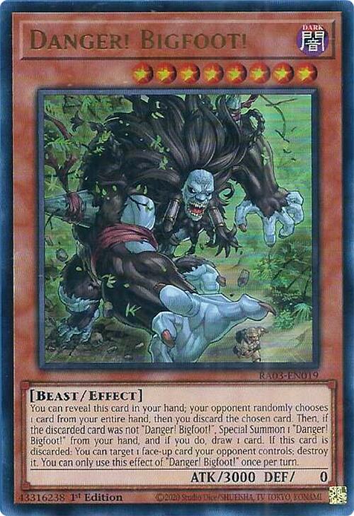 Danger! Bigfoot! [RA03-EN019] Ultra Rare - Yugioh Cards For Your TCG Needs!
