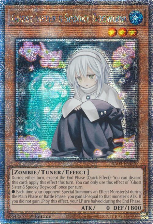 Ghost Sister & Spooky Dogwood (Quarter Century Secret Rare) [RA03-EN020] Quarter Century Secret Rare - Yugioh Cards For Your TCG Needs!