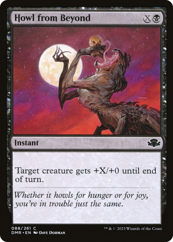 Howl from Beyond [Dominaria Remastered] Magic: The Gathering