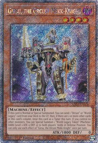 Girsu, the Orcust Mekk-Knight (Platinum Secret Rare) [RA03-EN026] - Yugioh Cards For Your TCG Needs!