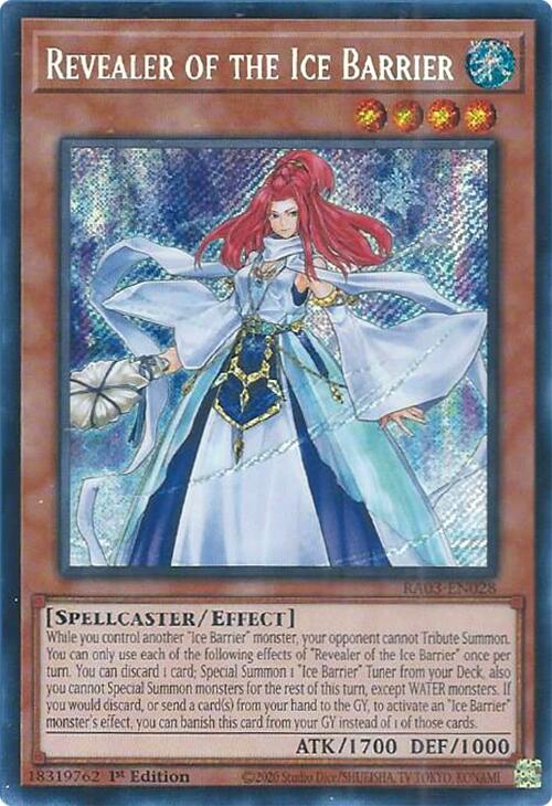 Revealer of the Ice Barrier (Secret Rare) [RA03-EN028] - Yugioh Cards For Your TCG Needs!