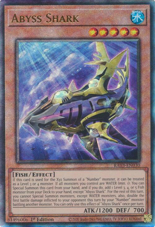 Abyss Shark (UTR) [RA03-EN030] Prismatic Ultimate Rare - Yugioh Cards For Your TCG Needs!