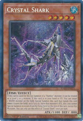 Crystal Shark (Secret Rare) [RA03-EN031] - Yugioh Cards For Your TCG Needs!