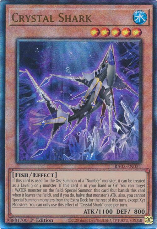 Crystal Shark (UTR) [RA03-EN031] Prismatic Ultimate Rare - Yugioh Cards For Your TCG Needs!