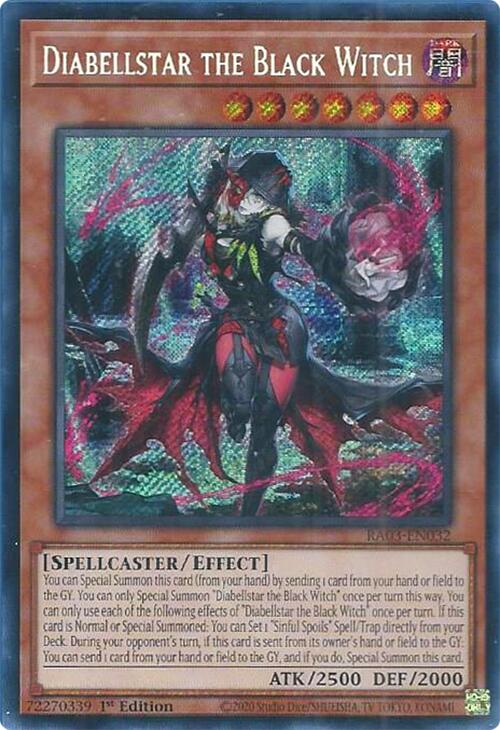 Diabellstar the Black Witch (Secret Rare) [RA03-EN032] Secret Rare - Yugioh Cards For Your TCG Needs!