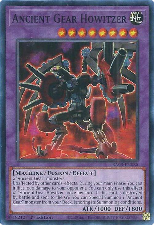 Ancient Gear Howitzer [RA03-EN035] Super Rare - Yugioh Cards For Your TCG Needs!