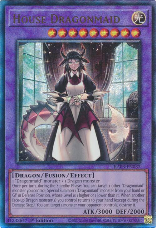 House Dragonmaid (UTR) [RA03-EN037] Prismatic Ultimate Rare - Yugioh Cards For Your TCG Needs!