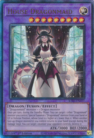 House Dragonmaid (UTR) [RA03-EN037] Prismatic Ultimate Rare - Yugioh Cards For Your TCG Needs!