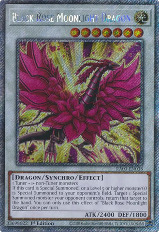 Black Rose Moonlight Dragon (Platinum Secret Rare) [RA03-EN038] Platinum Secret Rare - Yugioh Cards For Your TCG Needs!