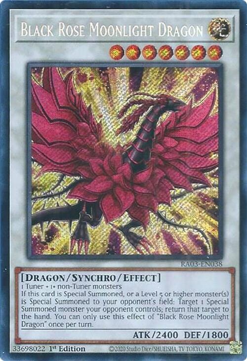 Black Rose Moonlight Dragon (Secret Rare) [RA03-EN038] Secret Rare - Yugioh Cards For Your TCG Needs!