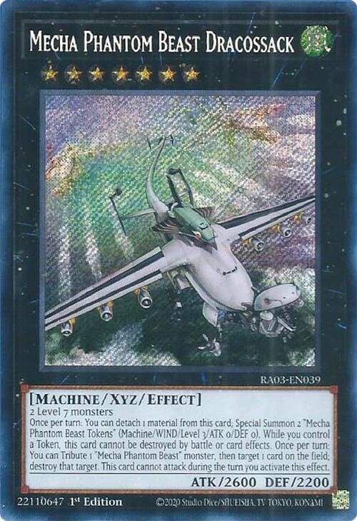 Mecha Phantom Beast Dracossack (Secret Rare) [RA03-EN039] Secret Rare - Yugioh Cards For Your TCG Needs!