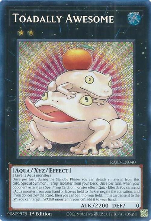 Toadally Awesome (Secret Rare) [RA03-EN040] Secret Rare - Yugioh Cards For Your TCG Needs!