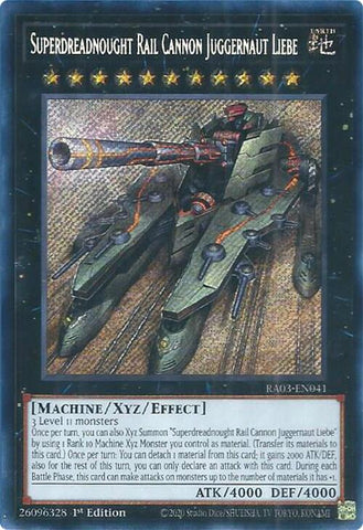 Superdreadnought Rail Cannon Juggernaut Liebe (Secret Rare) [RA03-EN041] Secret Rare - Yugioh Cards For Your TCG Needs!
