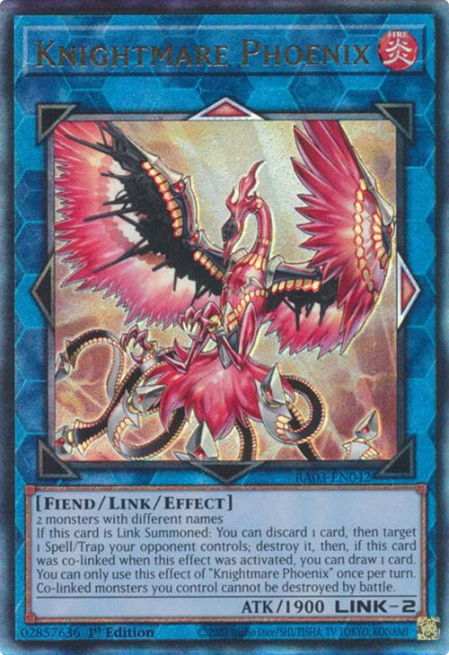 Knightmare Phoenix (UTR) [RA03-EN042] Prismatic Ultimate Rare - Yugioh Cards For Your TCG Needs!