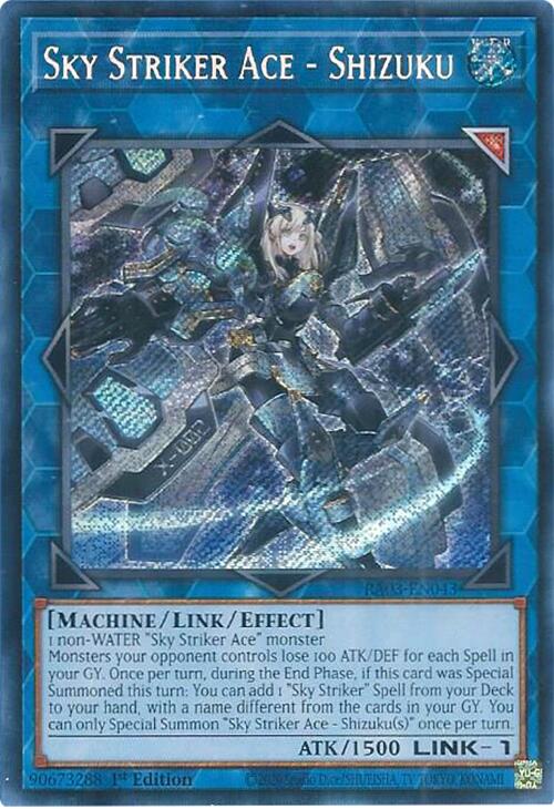 Sky Striker Ace - Shizuku (Secret Rare) [RA03-EN043] Secret Rare - Yugioh Cards For Your TCG Needs!