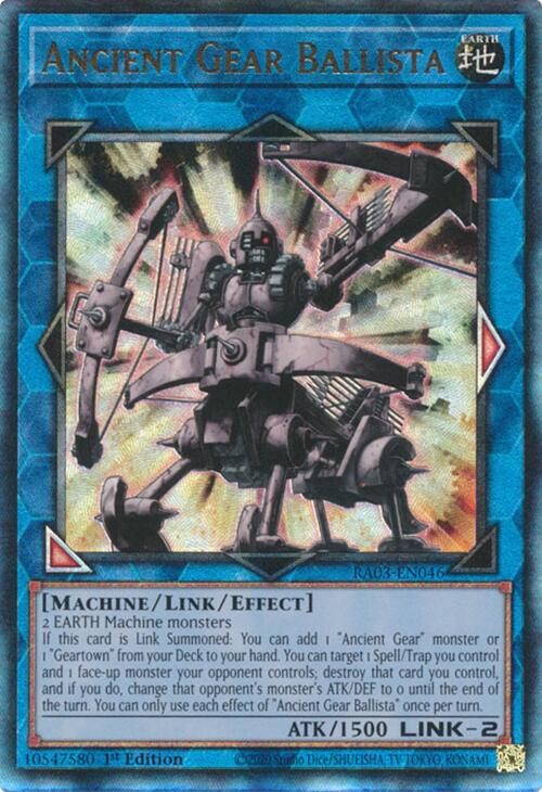 Ancient Gear Ballista (UTR) [RA03-EN046] Prismatic Ultimate Rare - Yugioh Cards For Your TCG Needs!
