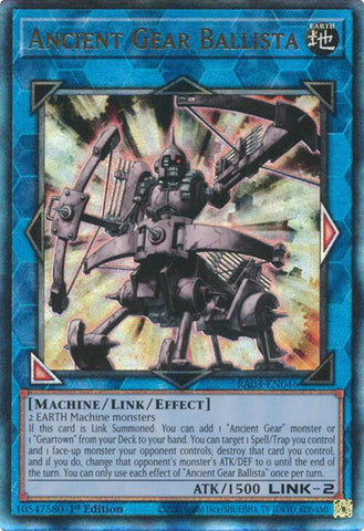 Ancient Gear Ballista (UTR) [RA03-EN046] Prismatic Ultimate Rare - Yugioh Cards For Your TCG Needs!