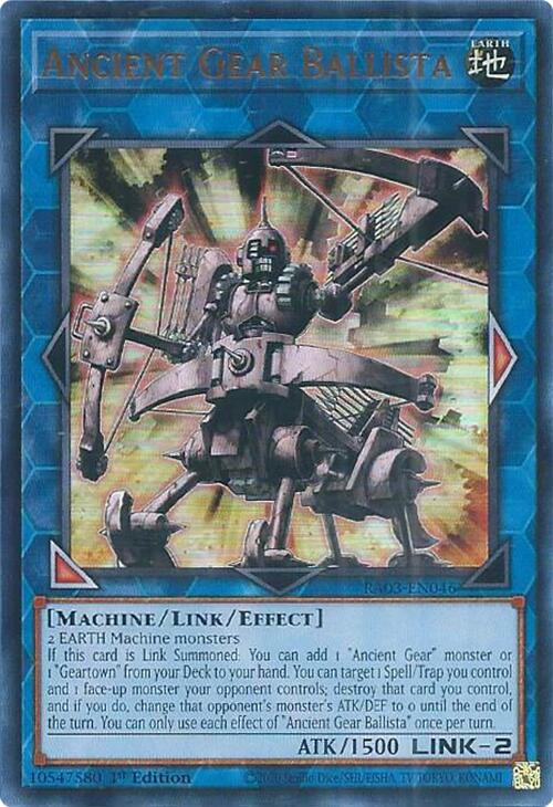 Ancient Gear Ballista (UR) [RA03-EN046] Ultra Rare - Yugioh Cards For Your TCG Needs!