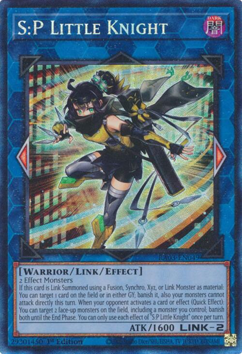 S:P Little Knight (CR) [RA03-EN049] Prismatic Collector's Rare - Yugioh Cards For Your TCG Needs!
