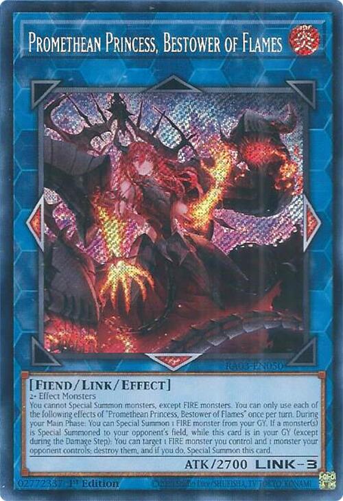 Promethean Princess, Bestower of Flames (Secret Rare) [RA03-EN050] Secret Rare - Yugioh Cards For Your TCG Needs!