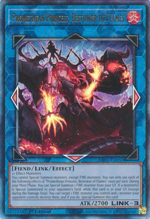 Promethean Princess, Bestower of Flames (UTR) [RA03-EN050] Prismatic Ultimate Rare - Yugioh Cards For Your TCG Needs!
