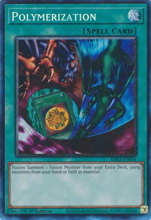 Polymerization (Alternate Art) (CR) [RA03-EN051] Prismatic Collector's Rare - Yugioh Cards For Your TCG Needs!