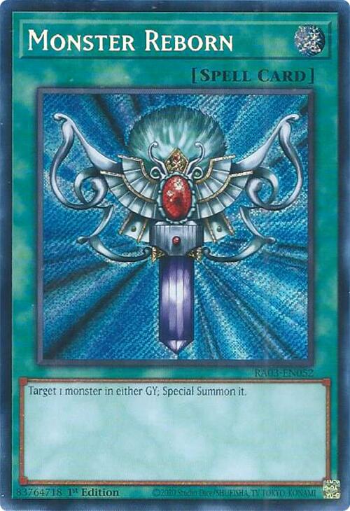 Monster Reborn (Secret Rare) [RA03-EN052] - Yugioh Cards For Your TCG Needs!