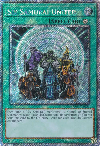 Six Samurai United (Platinum Secret Rare) [RA03-EN054] - Yugioh Cards For Your TCG Needs!