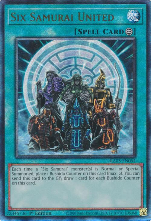 Six Samurai United (UTR) [RA03-EN054] Prismatic Ultimate Rare - Yugioh Cards For Your TCG Needs!