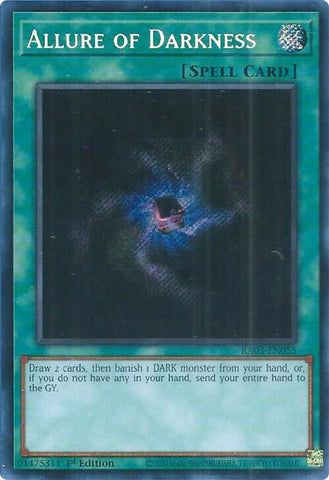 Allure of Darkness (Secret Rare) [RA03-EN055] - Yugioh Cards For Your TCG Needs!