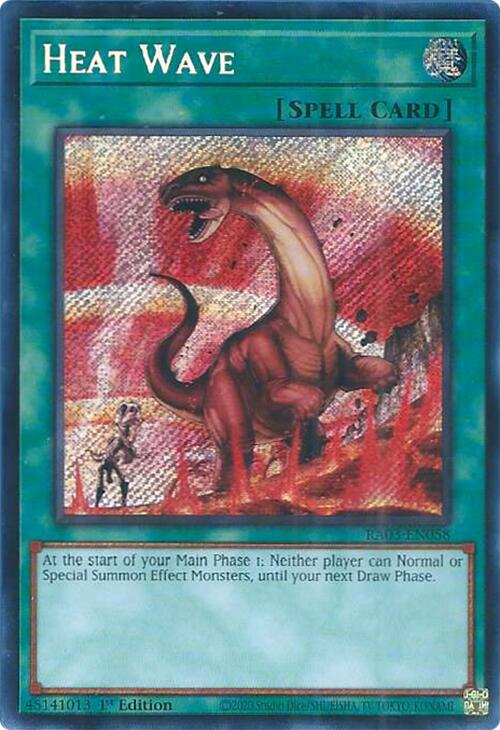 Heat Wave (Secret Rare) [RA03-EN058] Secret Rare - Yugioh Cards For Your TCG Needs!