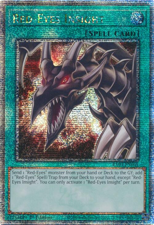 Red-Eyes Insight (Quarter Century Secret Rare) [RA03-EN061] - Yugioh Cards For Your TCG Needs!