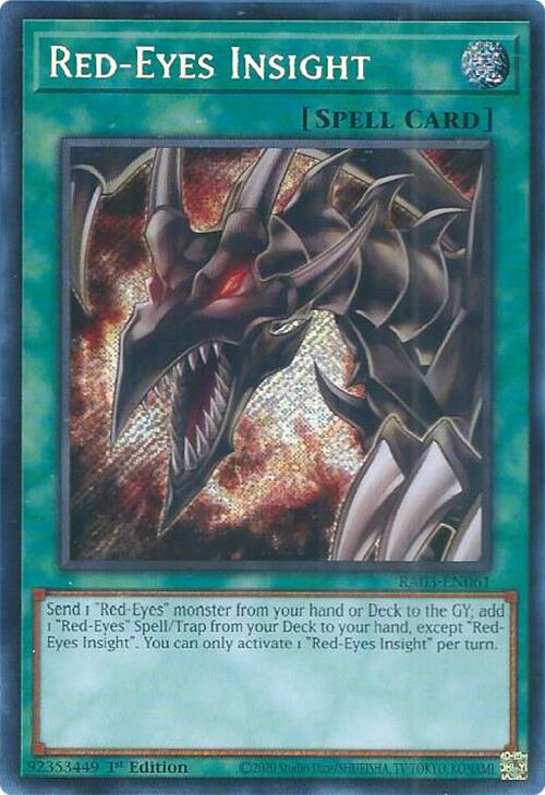 Red-Eyes Insight (Secret Rare) [RA03-EN061] - Yugioh Cards For Your TCG Needs!