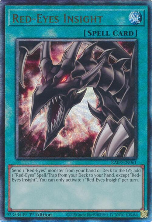 Red-Eyes Insight (UTR) [RA03-EN061] Prismatic Ultimate Rare - Yugioh Cards For Your TCG Needs!