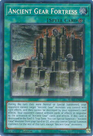 Ancient Gear Fortress [RA03-EN062] Secret Rare - Yugioh Cards For Your TCG Needs!