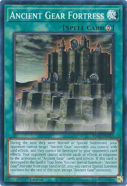 Ancient Gear Fortress [RA03-EN062] Super Rare - Yugioh Cards For Your TCG Needs!