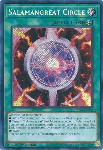 Salamangreat Circle (Secret Rare) [RA03-EN066] - Yugioh Cards For Your TCG Needs!